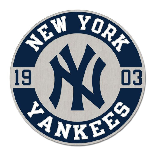 Tarjeta de joyería con pin esmaltado de colección CIRCLE ESTABLISHED de los Yankees de Nueva York