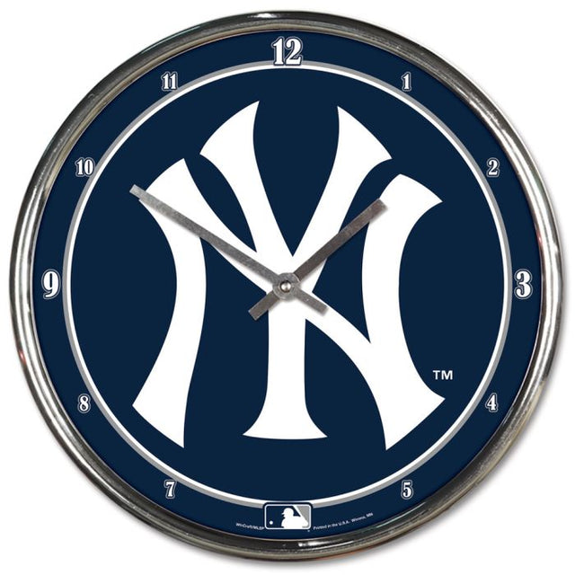 Reloj cromado de los Yankees de Nueva York