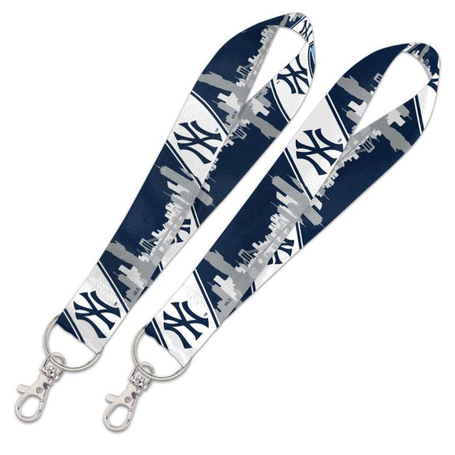 New York Yankees City Lanyard Key Strap 1"