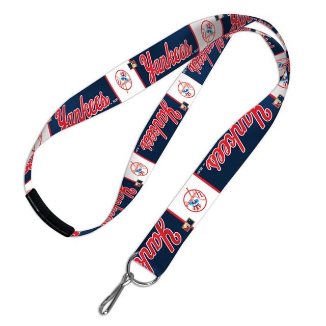 Cordones de los New York Yankees/Cooperstown con cierre de seguridad de 1"