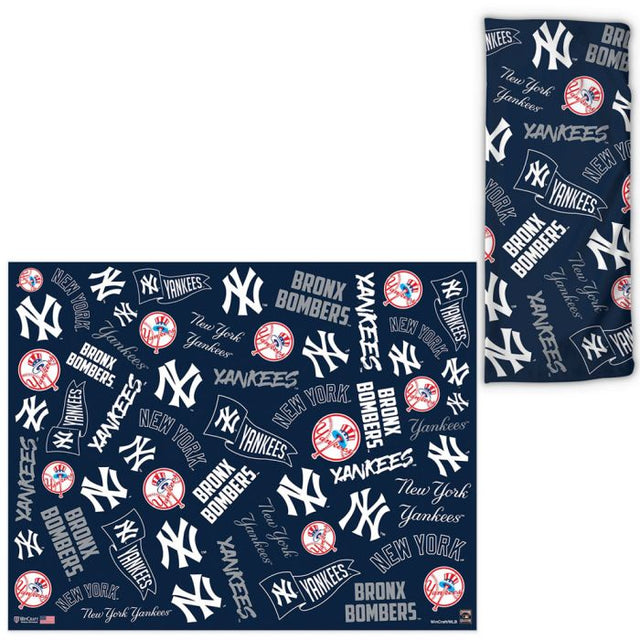 Envolturas para fanáticos con estampados dispersos de los New York Yankees/Cooperstown