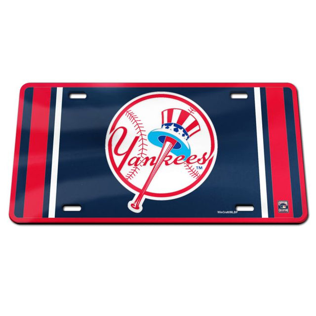 New York Yankees / Cooperstown Specialty Acrylic License Plate