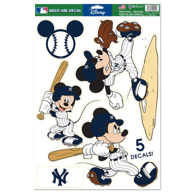 New York Yankees / Disney MICKEY Multi-Use Decal 11" x 17"