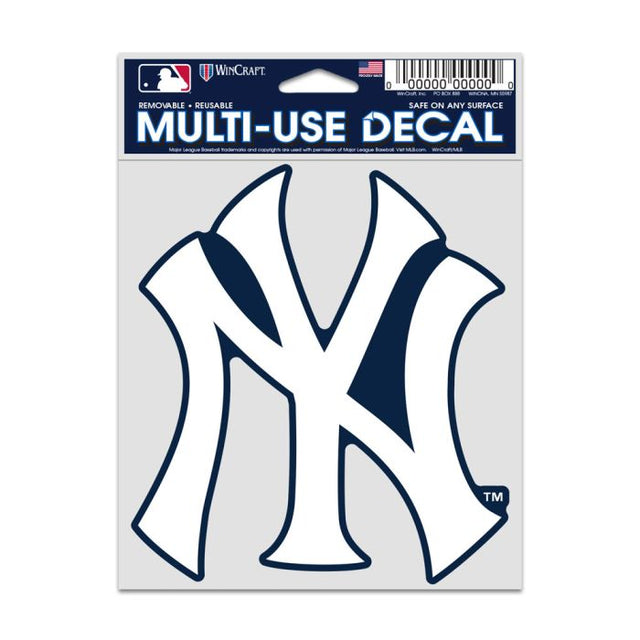 Calcomanías para fanáticos de los Yankees de Nueva York de 3,75" x 5"