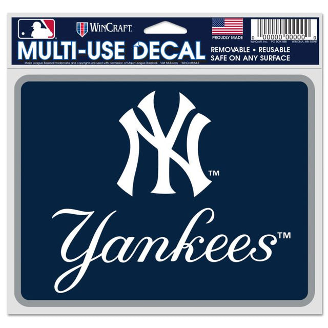 Calcomanías para fanáticos de los Yankees de Nueva York de 5" x 6"