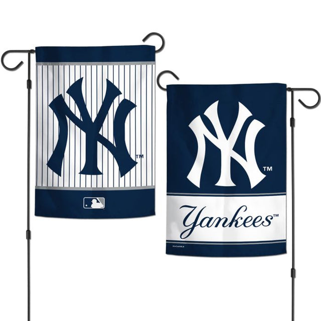 Banderas de jardín de los New York Yankees de 2 lados, 12,5" x 18"