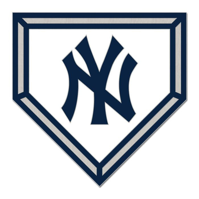 Tarjeta de joyería con pin esmaltado de colección HOME PLATE de los Yankees de Nueva York