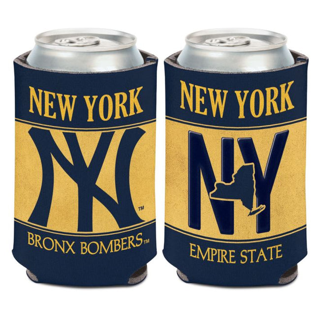 Enfriador de lata con placa de matrícula de los Yankees de Nueva York, 12 oz.