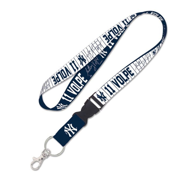 New York Yankees Lanyard w/detachable buckle 1" Anthony Volpe