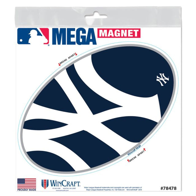 Imanes para exteriores MEGA de los New York Yankees de 6" x 6"