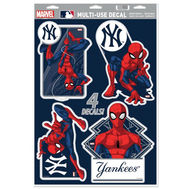 Calcomanía multiusos de los New York Yankees/Marvel (c) 2021 de MARVEL, 11" x 17"