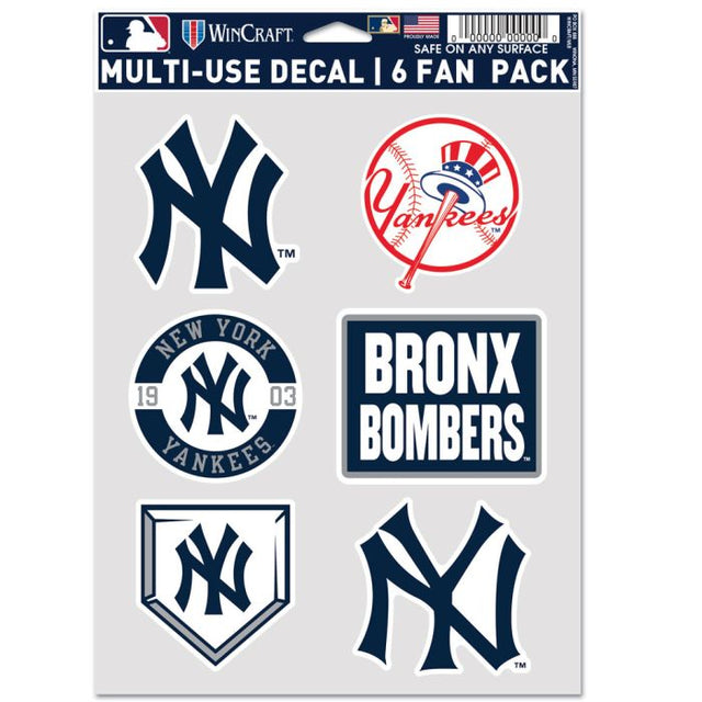 Paquete multiusos para 6 fanáticos de los New York Yankees