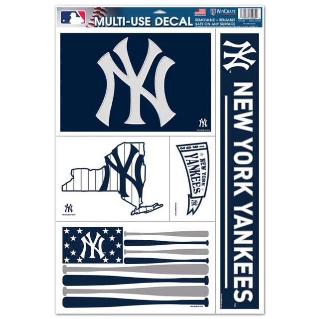 Calcomanía multiusos de los New York Yankees de 11" x 17"