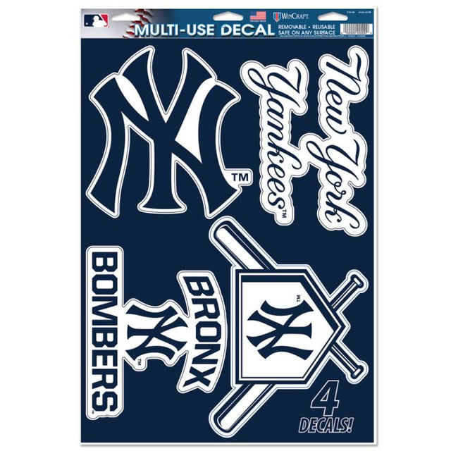 Calcomanía multiusos de los New York Yankees de 11" x 17"