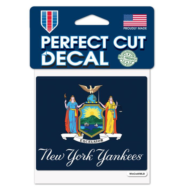 New York Yankees Perfect Cut Color Decal 4" x 4"
