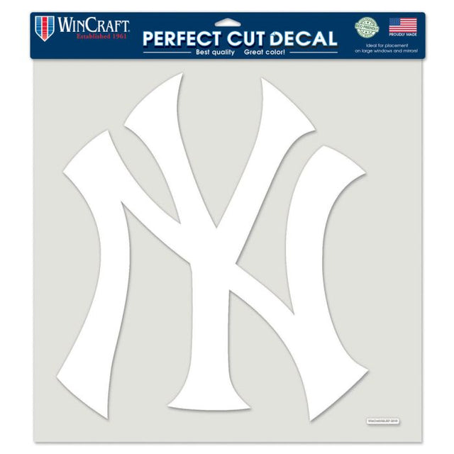 Calcomanía de corte perfecto de los Yankees de Nueva York de 17" x 17"