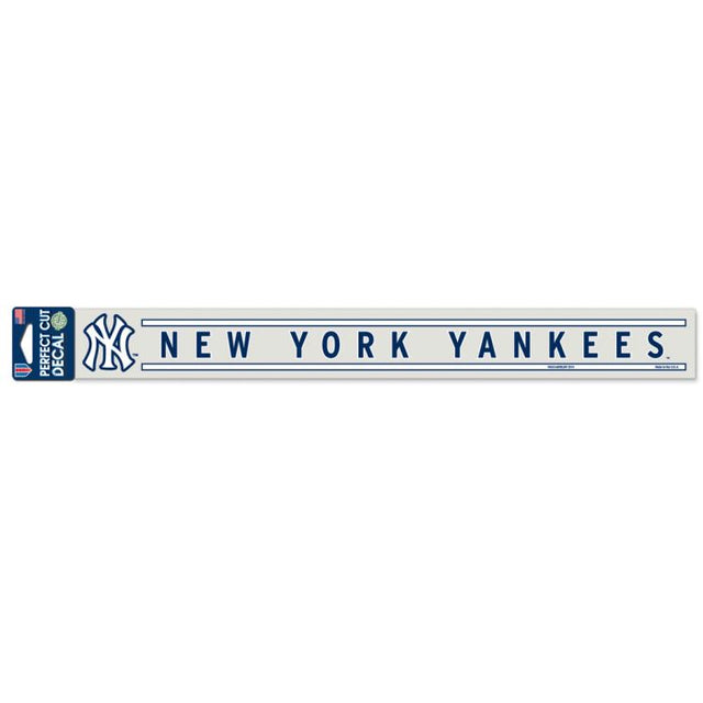 Calcomanías de corte perfecto de los Yankees de Nueva York de 2" x 17"