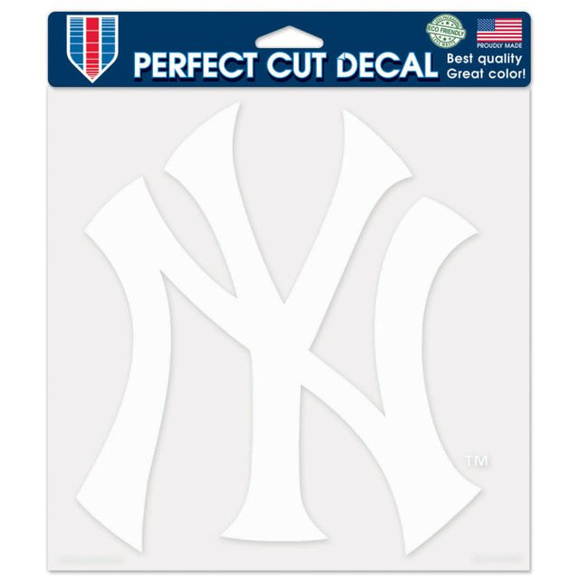 Calcomanías de corte perfecto de los Yankees de Nueva York de 8" x 8"