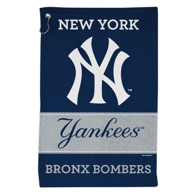 Toalla deportiva de 16 x 25 pulgadas con el lema de los Yankees de Nueva York