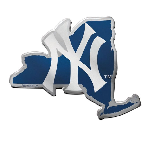 New York Yankees STATE Acrylic Auto Emblem