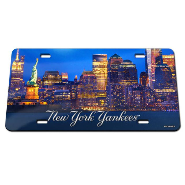 New York Yankees Specialty Acrylic License Plate