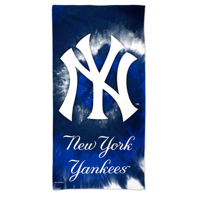 New York Yankees TDYE Spectra Beach Towel 30" x 60"