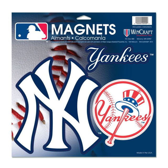 Imán de vinilo de los Yankees de Nueva York de 11" x 11"