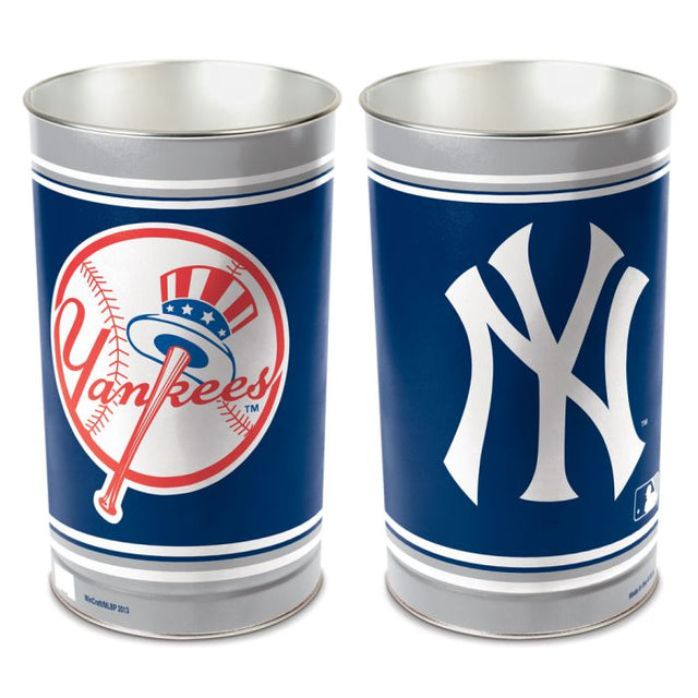 New York Yankees Wastebasket - tapered 15"H