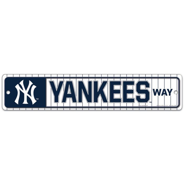 New York Yankees Way Street / Zone Sign 3.75" x 19"