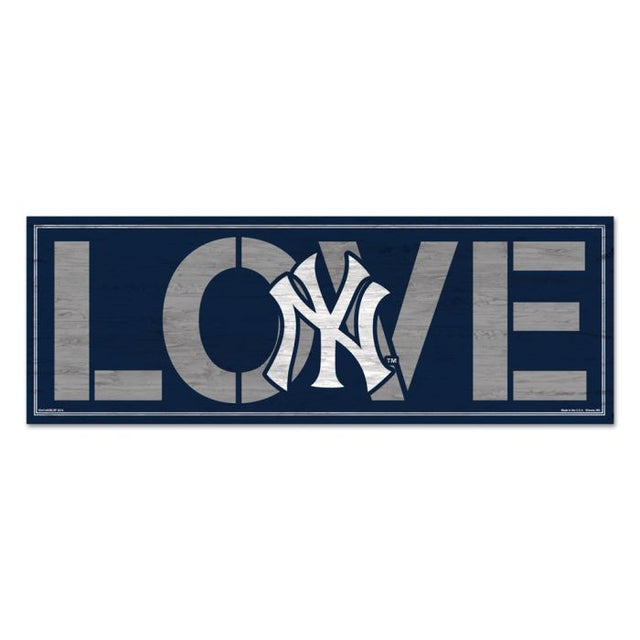 New York Yankees Wood Sign 8"x23" 1/4" thick