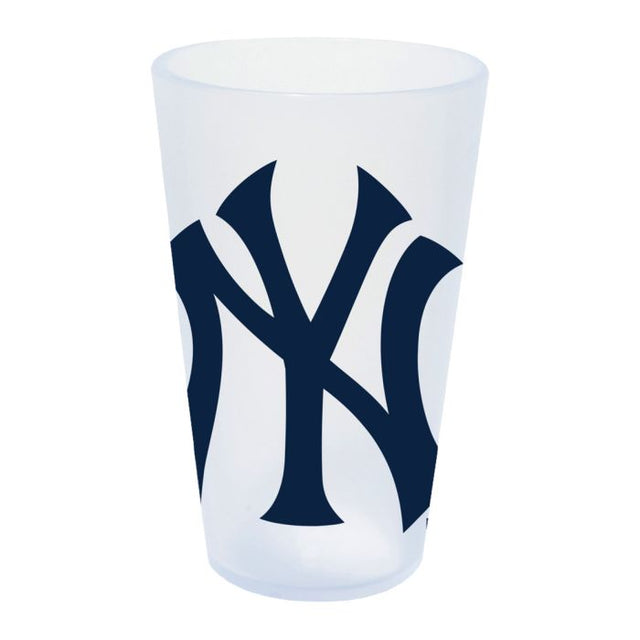 Vaso de pinta de silicona de 16 oz con forma de carámbano de los New York Yankees