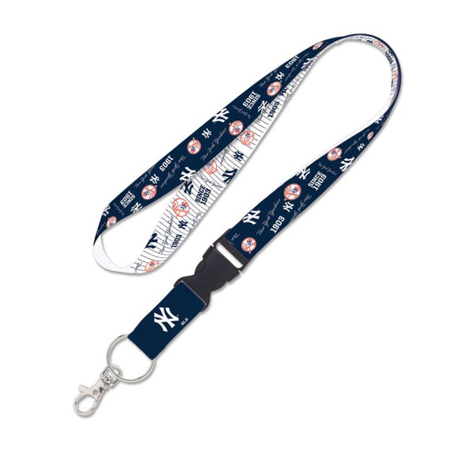 New York Yankees scatter Lanyard w/detachable buckle 1"