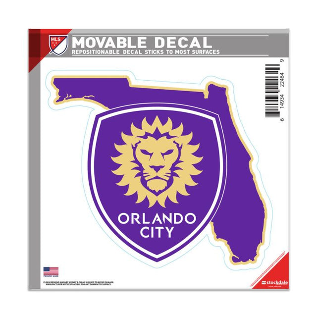 Calcomanía para todas las superficies de Orlando City SC de 6" x 6"