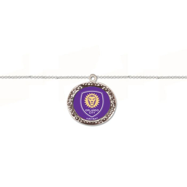 Pulsera con dije de Orlando City SC, joyería en cartulina