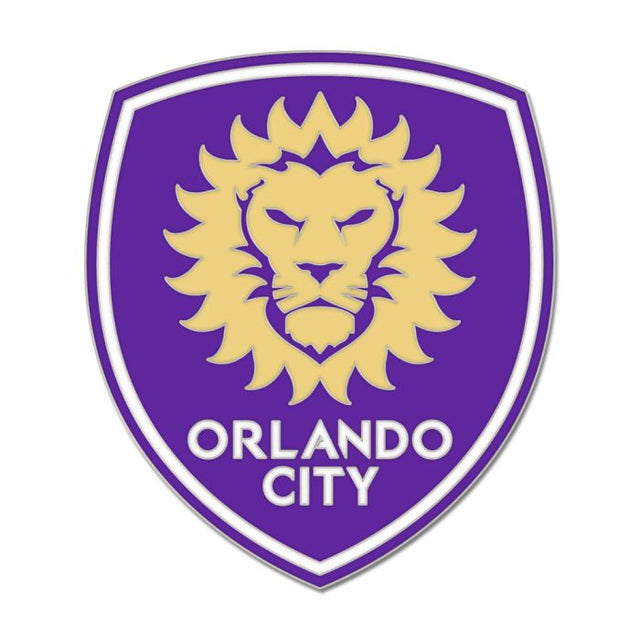 Tarjeta de joyería con pin esmaltado de colección de Orlando City SC