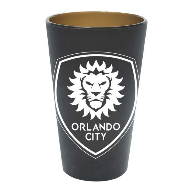 Vaso de pinta de silicona de 16 oz de color de Orlando City SC