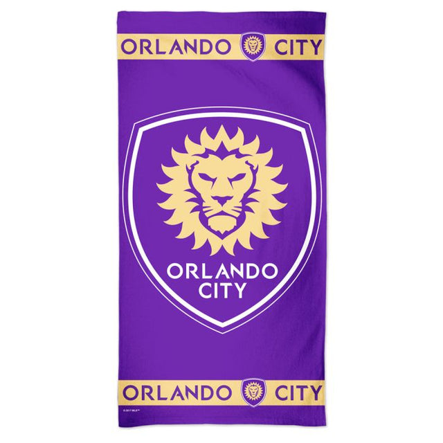 Toalla de playa Spectra con el logotipo de Orlando City SC de 30" x 60"