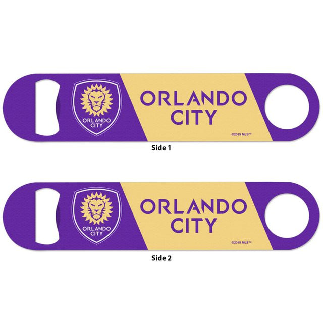 Abridor de botellas de metal de 2 lados de Orlando City SC