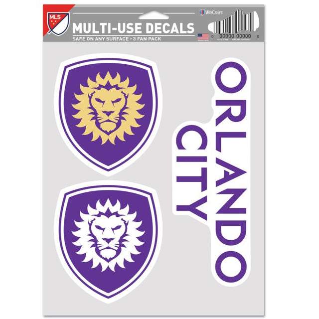 Paquete multiusos para 3 fanáticos del Orlando City SC