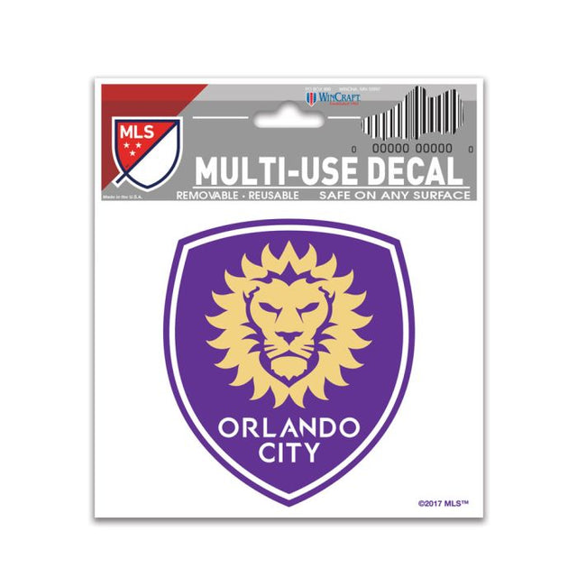 Calcomanía multiusos de Orlando City SC de 3" x 4"