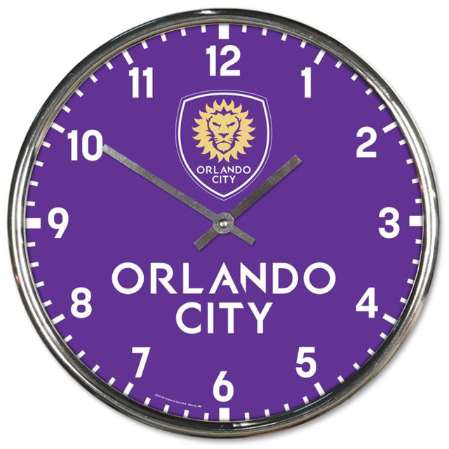 Reloj cromado morado de Orlando City SC