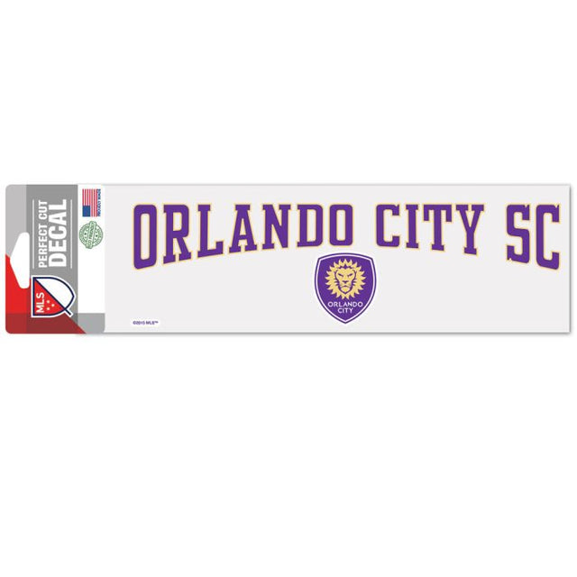 Calcomanías de corte perfecto de Orlando City SC de 3" x 10"