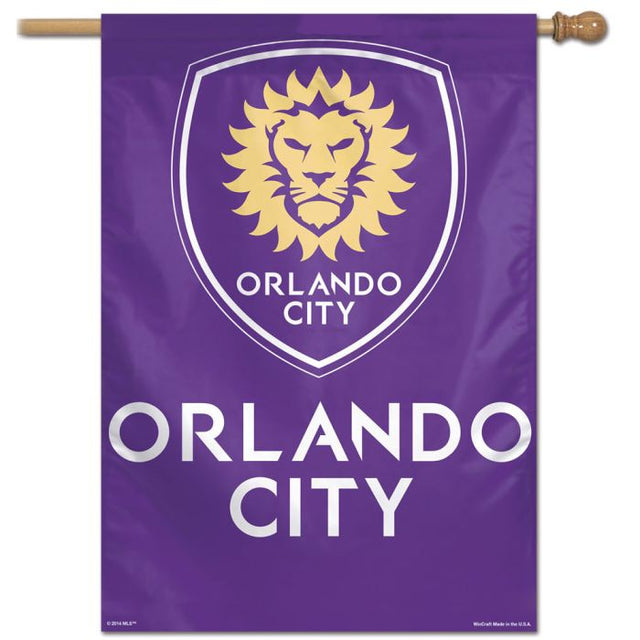 Bandera vertical de Orlando City SC de 28" x 40"