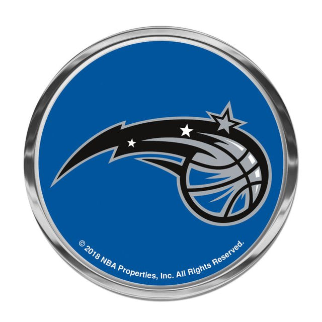 Emblema de metal cromado abovedado de Orlando Magic