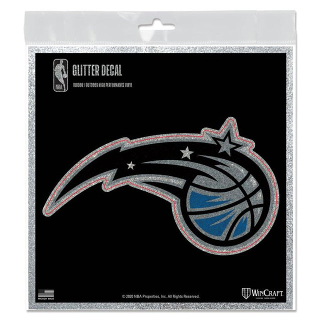 Orlando Magic Decal Glitter 6" x 6"