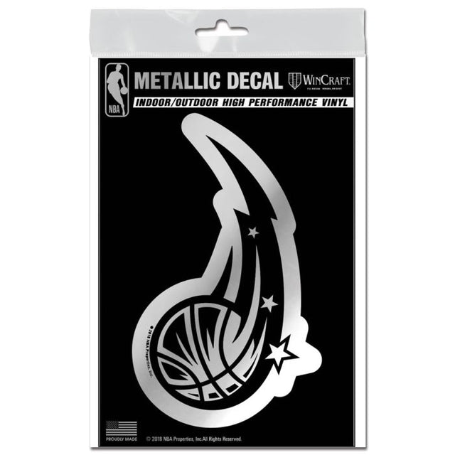 Orlando Magic Decal Metallic 3" x 5"