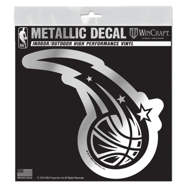 Orlando Magic Decal Metallic 6" x 6"