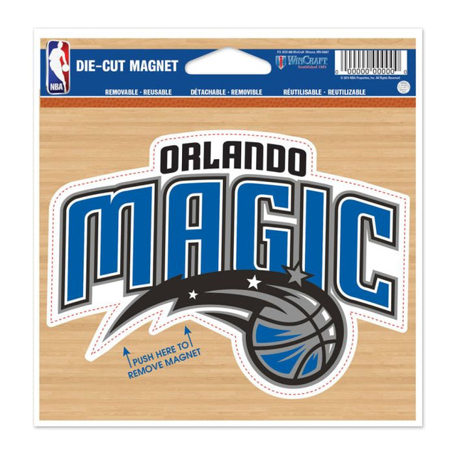 Imán troquelado de Orlando Magic de 4,5" x 6"