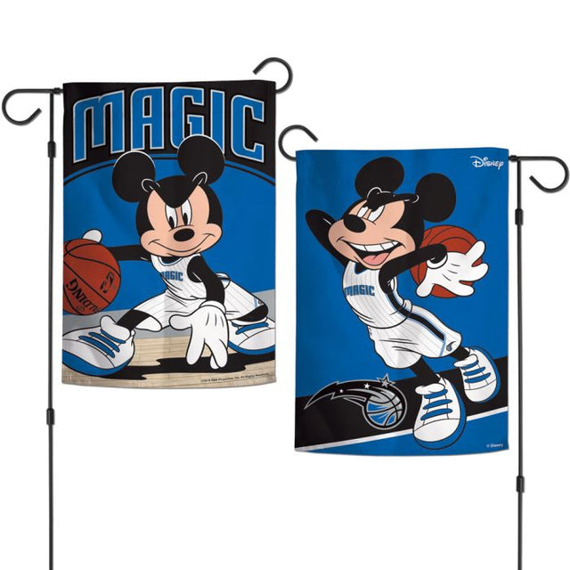 Banderas de jardín de Orlando Magic/Disney, de 2 lados, 12,5" x 18"