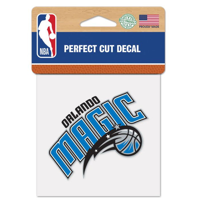 Calcomanía de color de corte perfecto de Orlando Magic de 4" x 4"